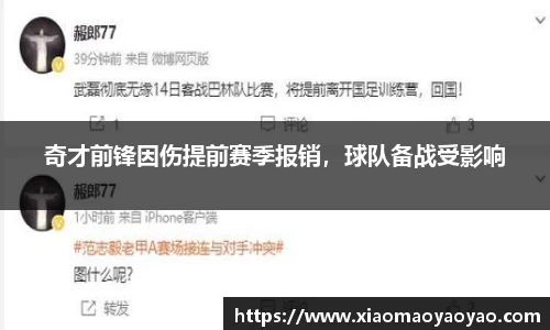 奇才前锋因伤提前赛季报销，球队备战受影响